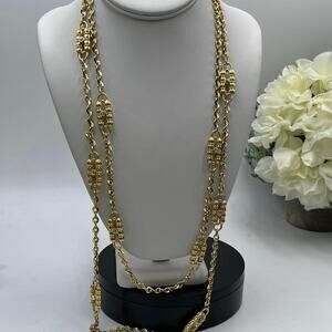 "JBK" Camrose & Kross Jackie Kennedy Two Detachable Paperclip Necklace Set